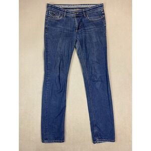 Dolce Gabbana Jeans Mens 33 Blue Audacious Straight Slim Fit Low Rise Denim